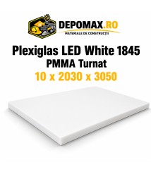 Plexiglas LED White 1845 PMMA turnat 10 x 2030 x 3050 mm